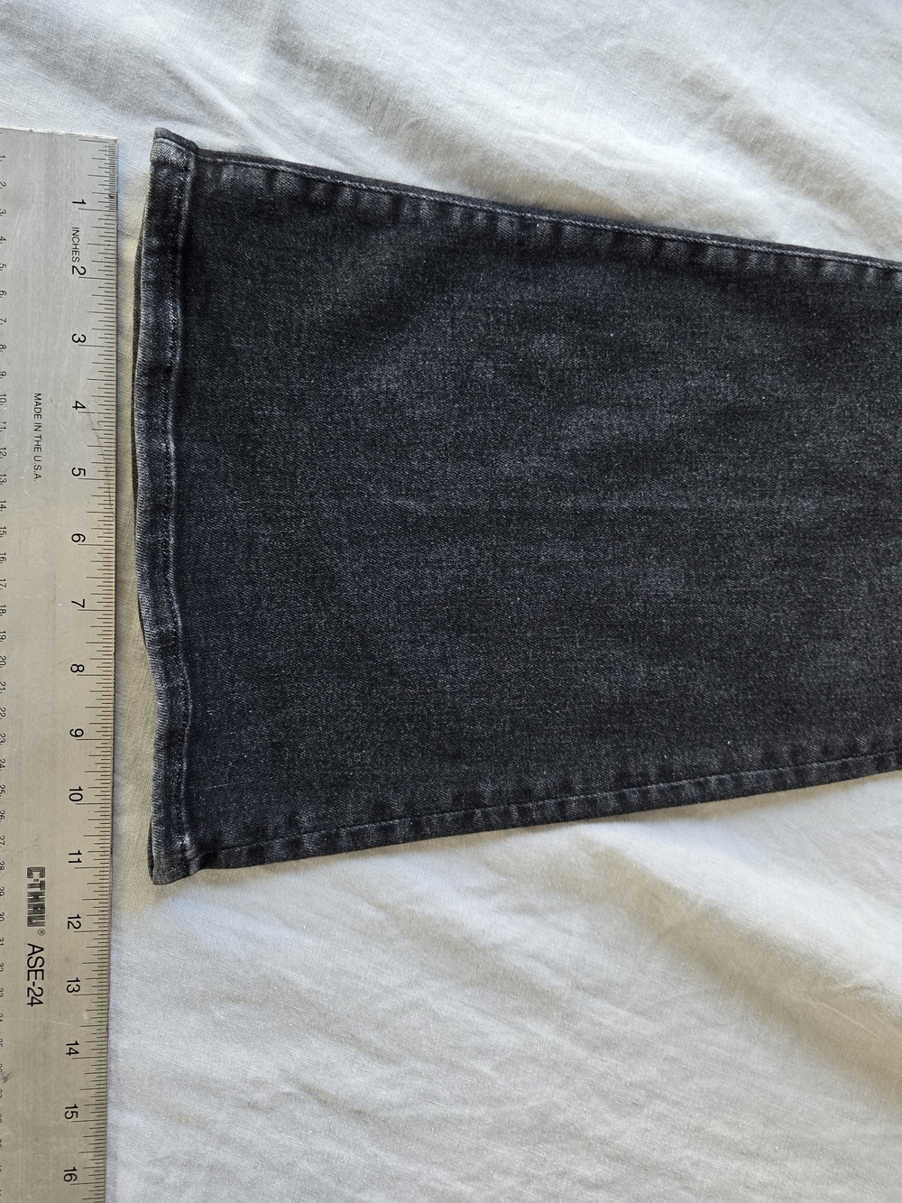 Frame LE PIXIE HIGH FLARE Denim Black Flare Jeans - Picture 9 of 10